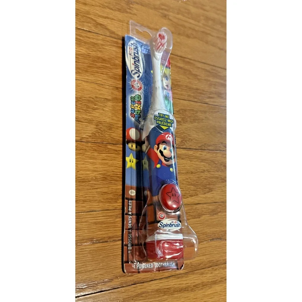 Arm & Hammer Super Mario Brothers Kid Battery Powered Spinbrush Toothbrush 2013